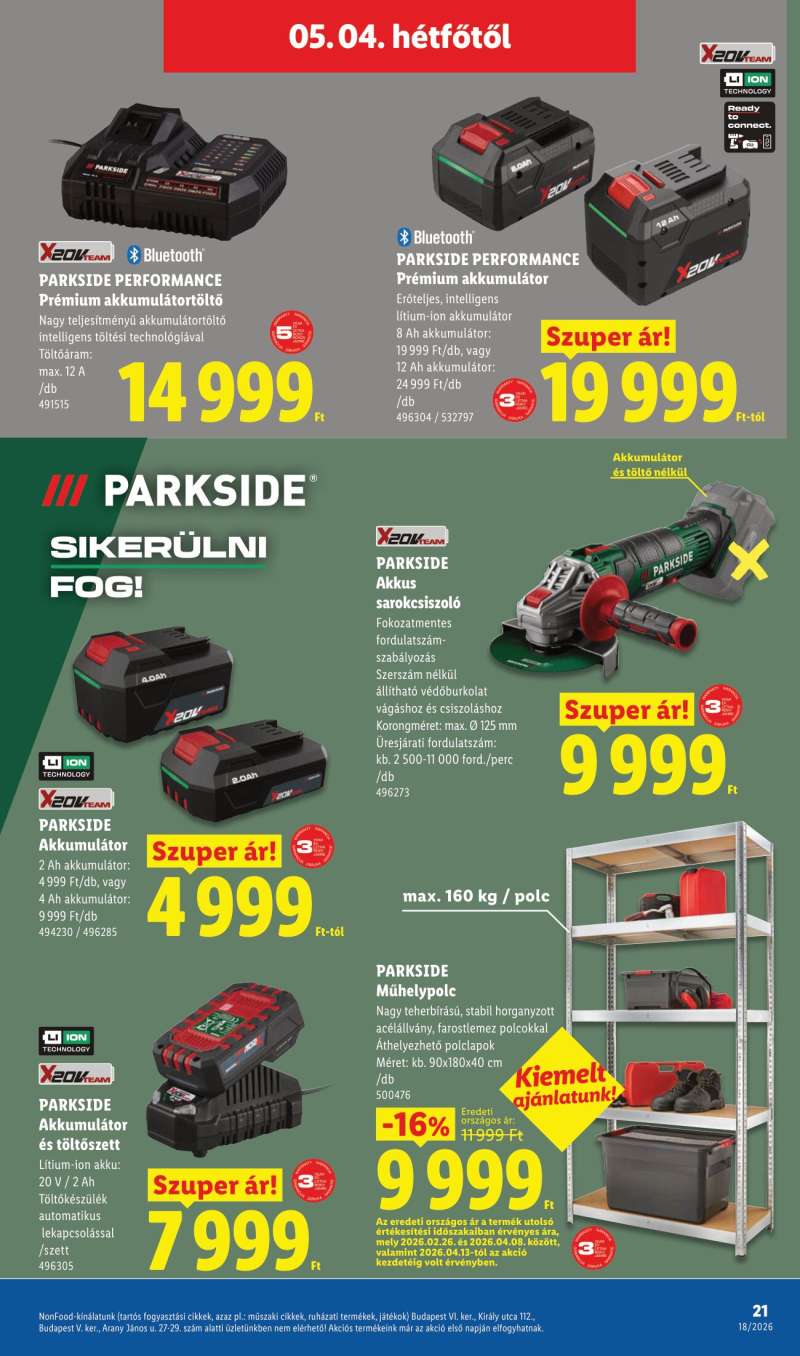 Lidl Akciós Újság NonFood 21 oldal