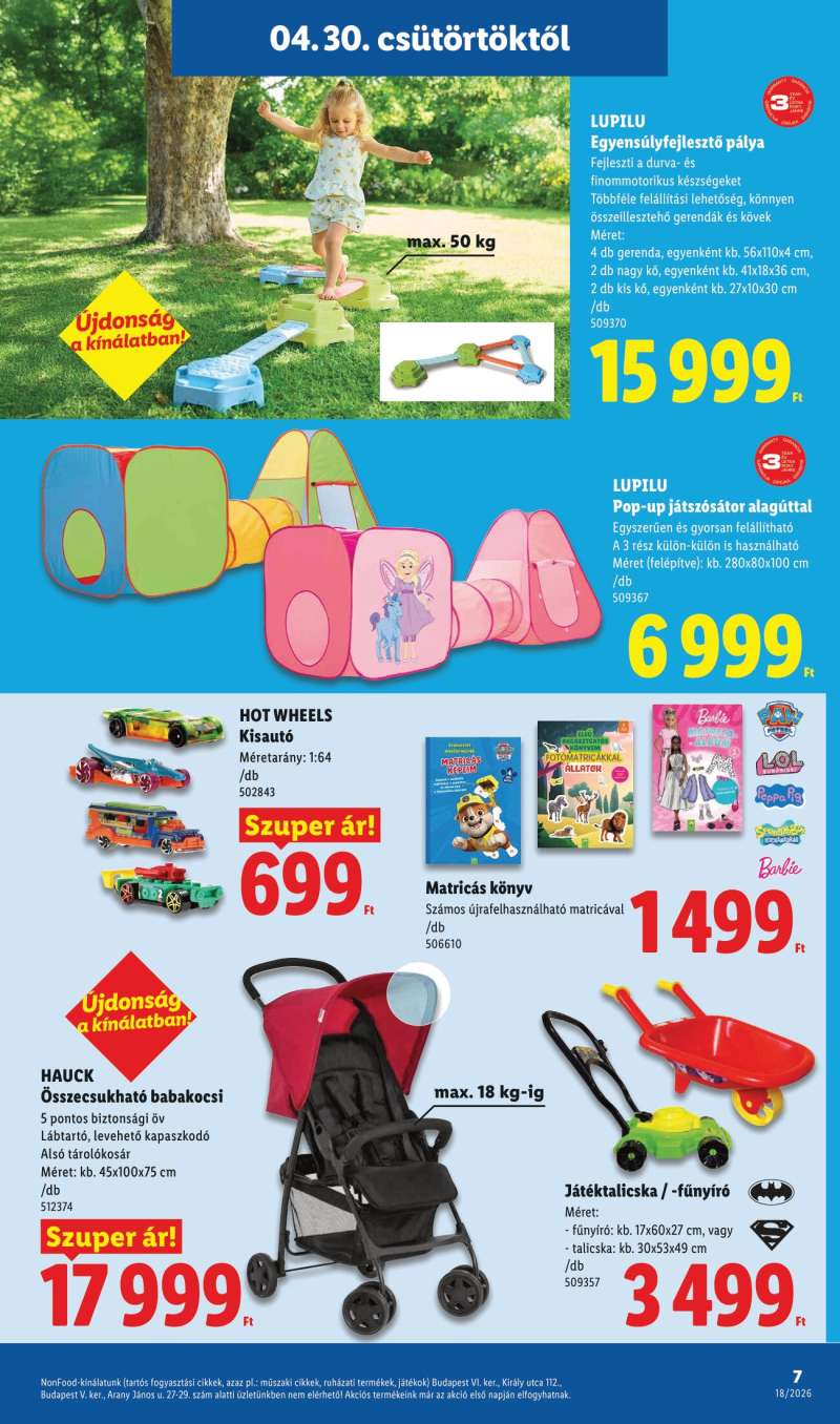 Lidl Akciós Újság NonFood 7 oldal