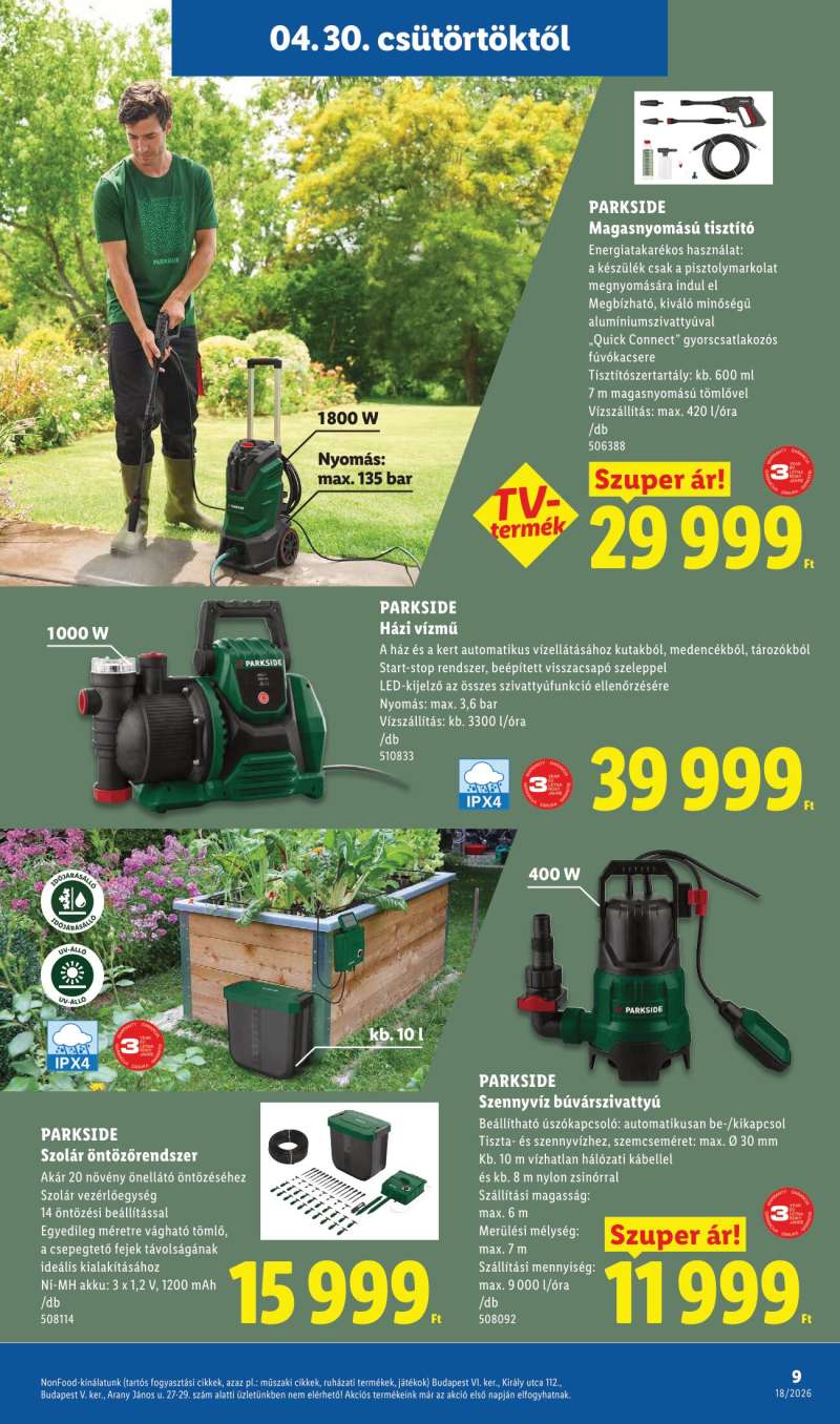 Lidl Akciós Újság NonFood 9 oldal