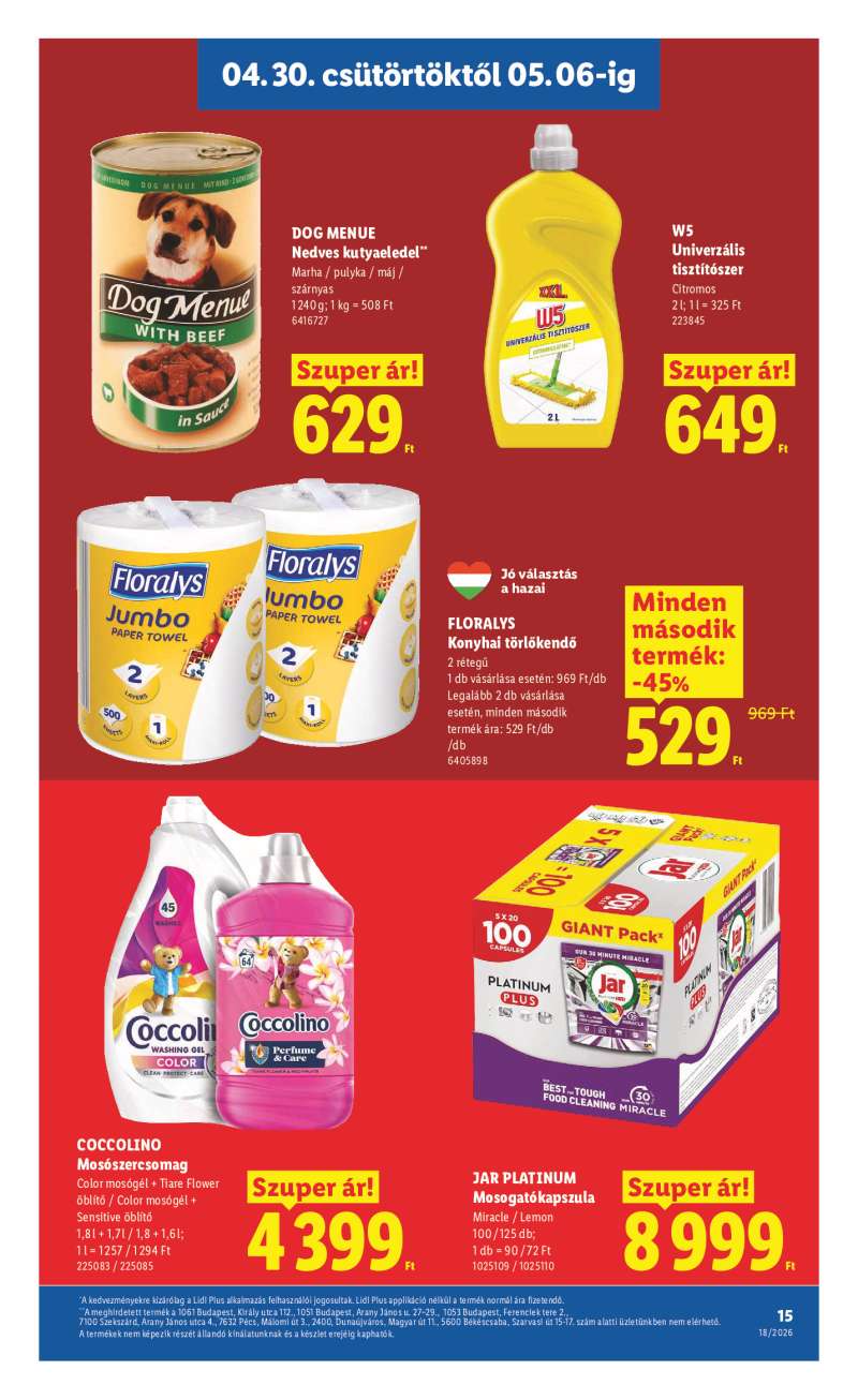 Lidl Érvényes 04.30-tól 15 oldal