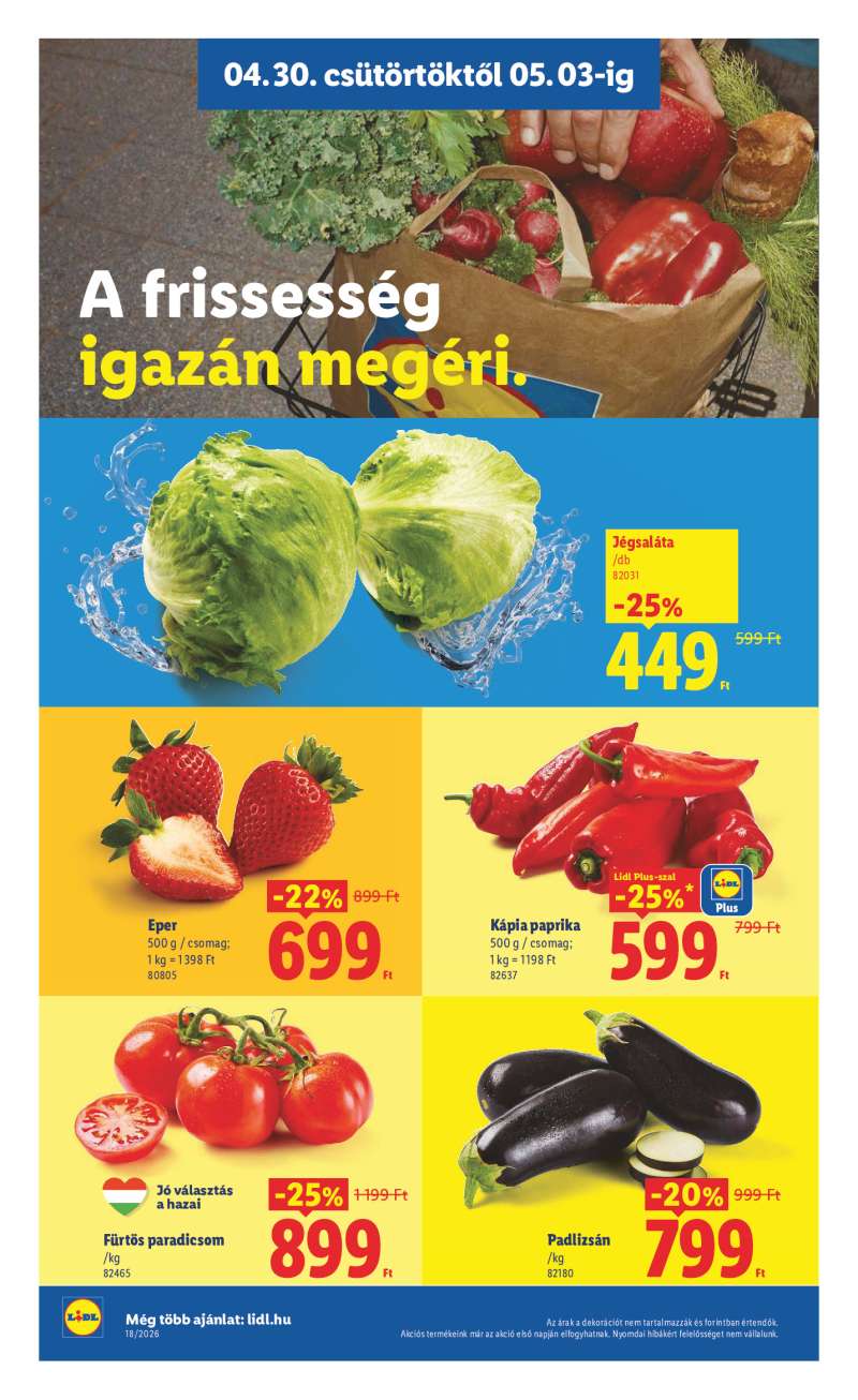 Lidl Érvényes 04.30-tól 2 oldal