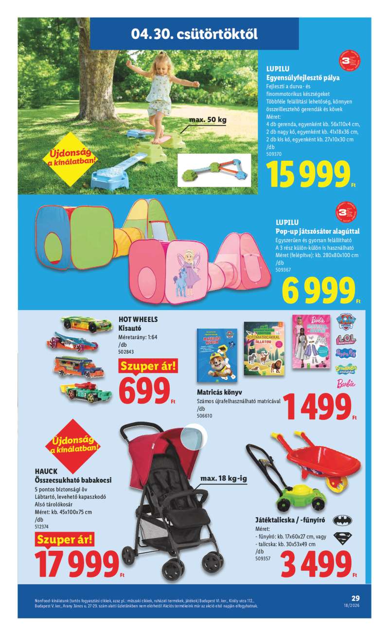 Lidl Érvényes 04.30-tól 29 oldal
