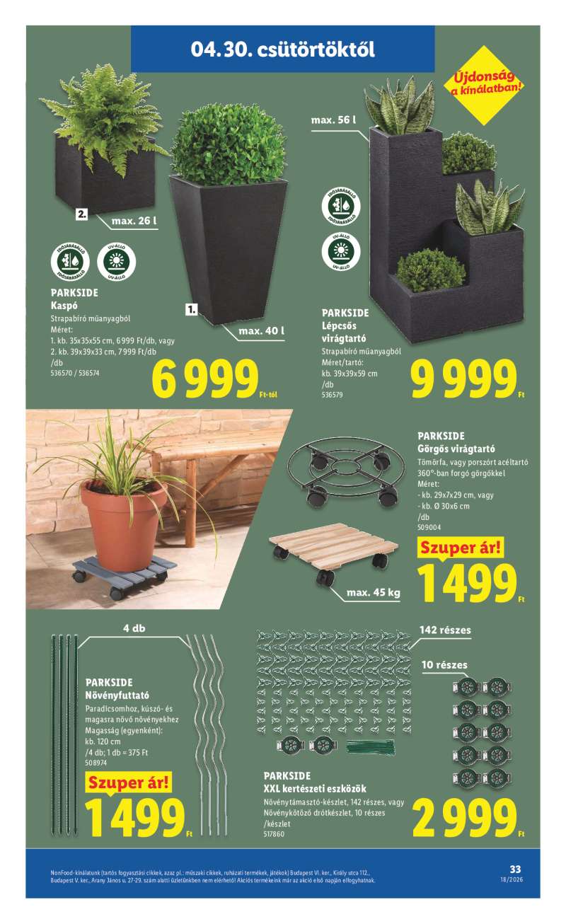 Lidl Érvényes 04.30-tól 33 oldal