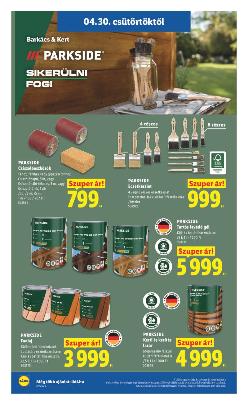 Lidl Érvényes 04.30-tól 34 oldal