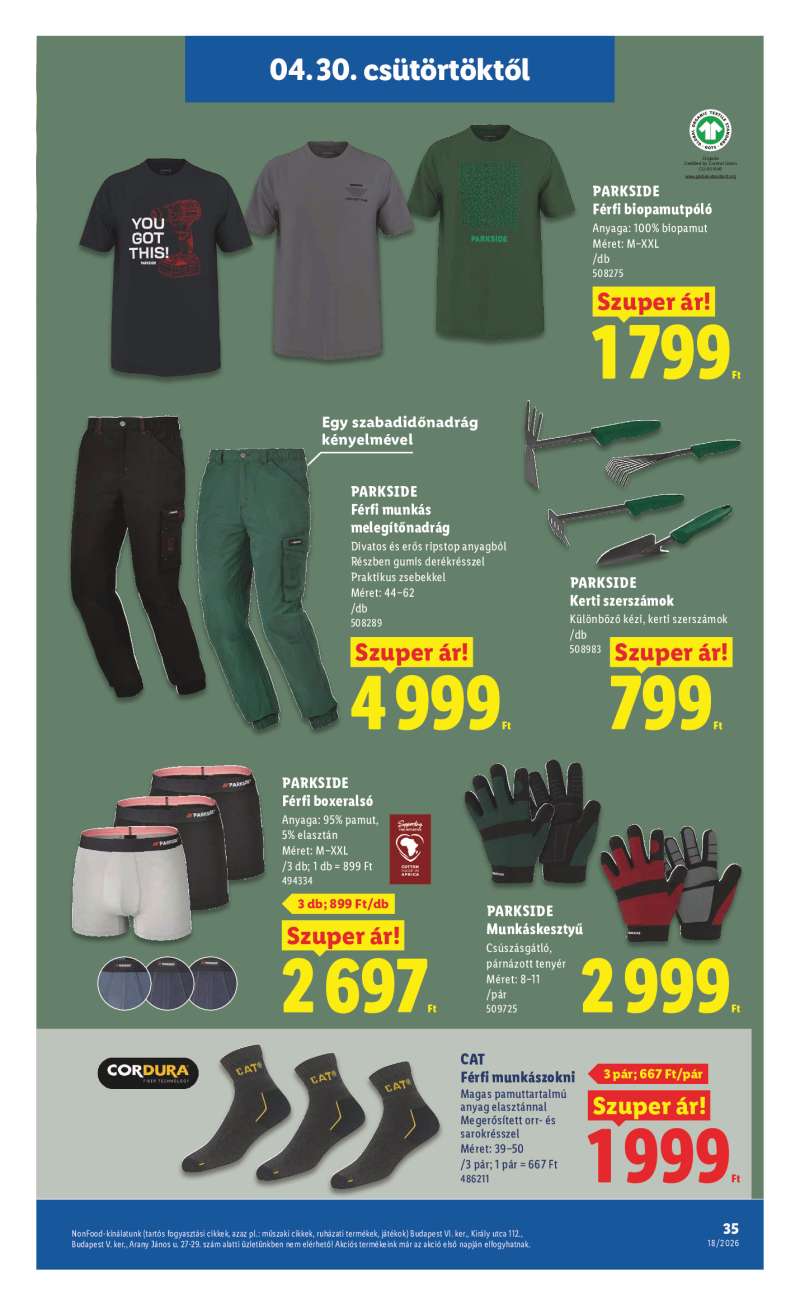 Lidl Érvényes 04.30-tól 35 oldal