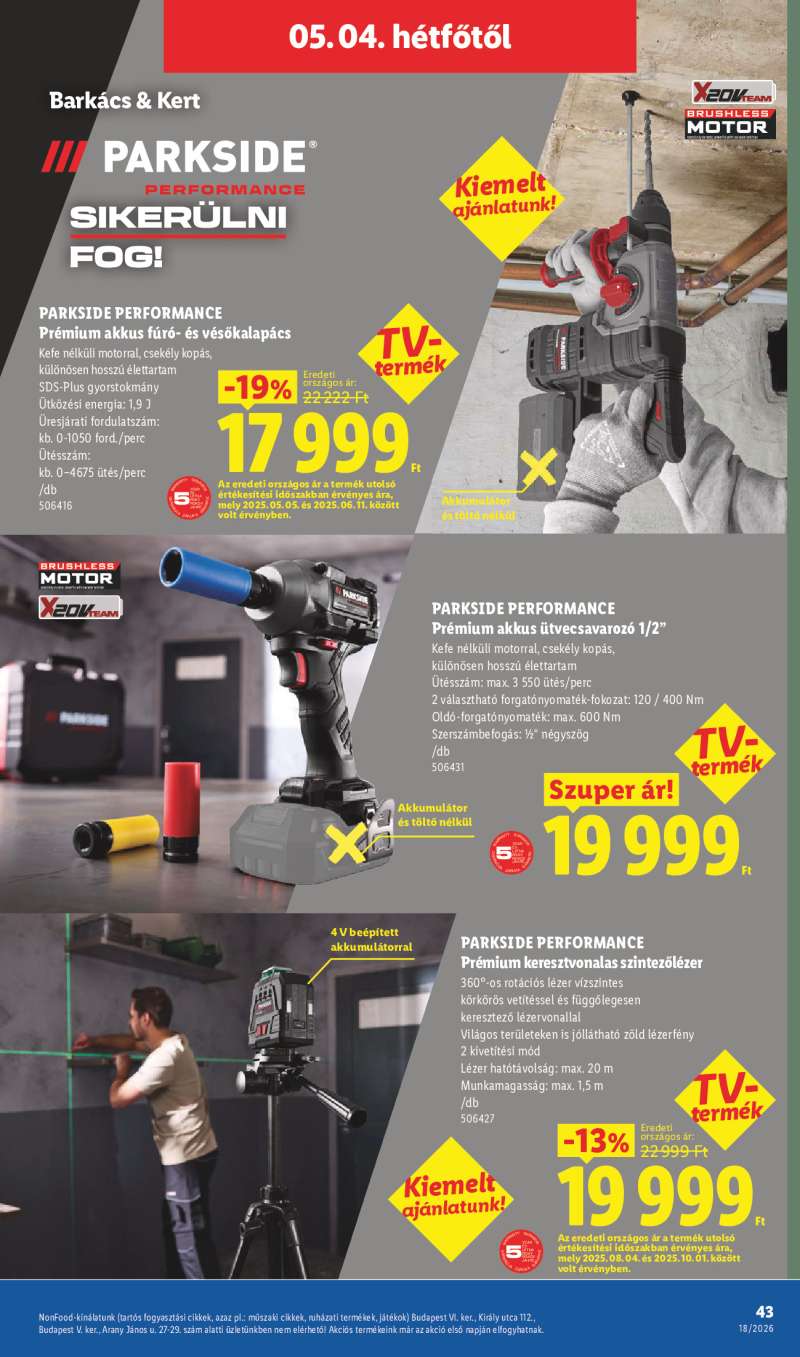 Lidl Érvényes 04.30-tól 43 oldal