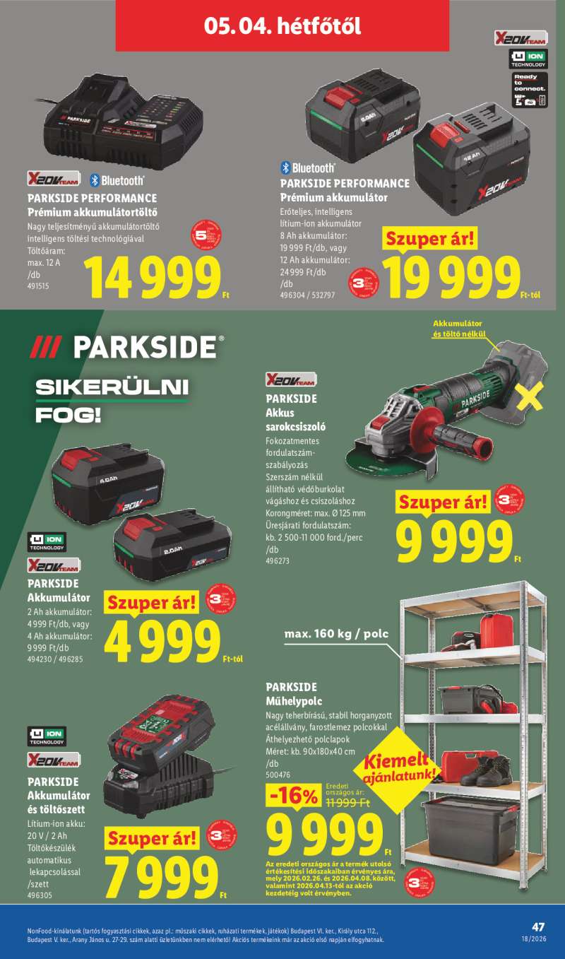 Lidl Érvényes 04.30-tól 47 oldal