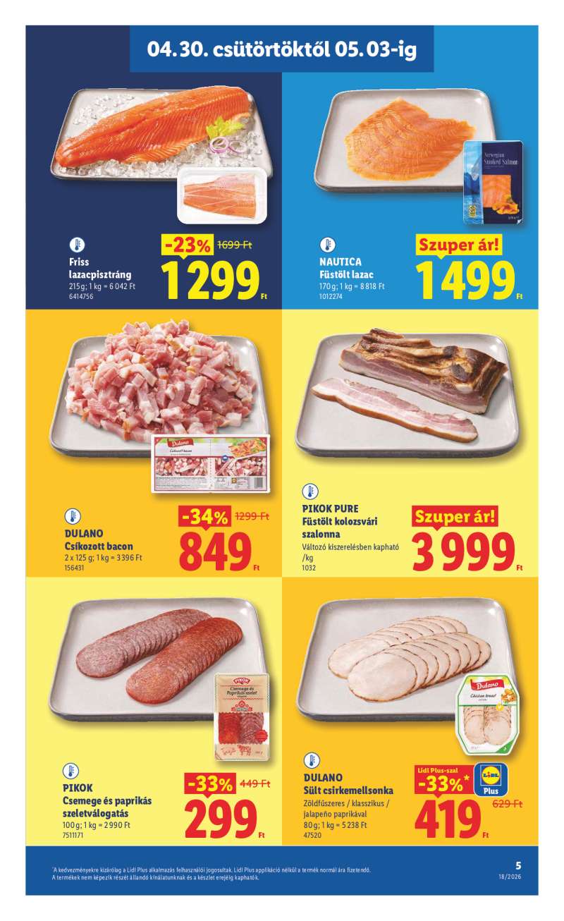 Lidl Érvényes 04.30-tól 5 oldal