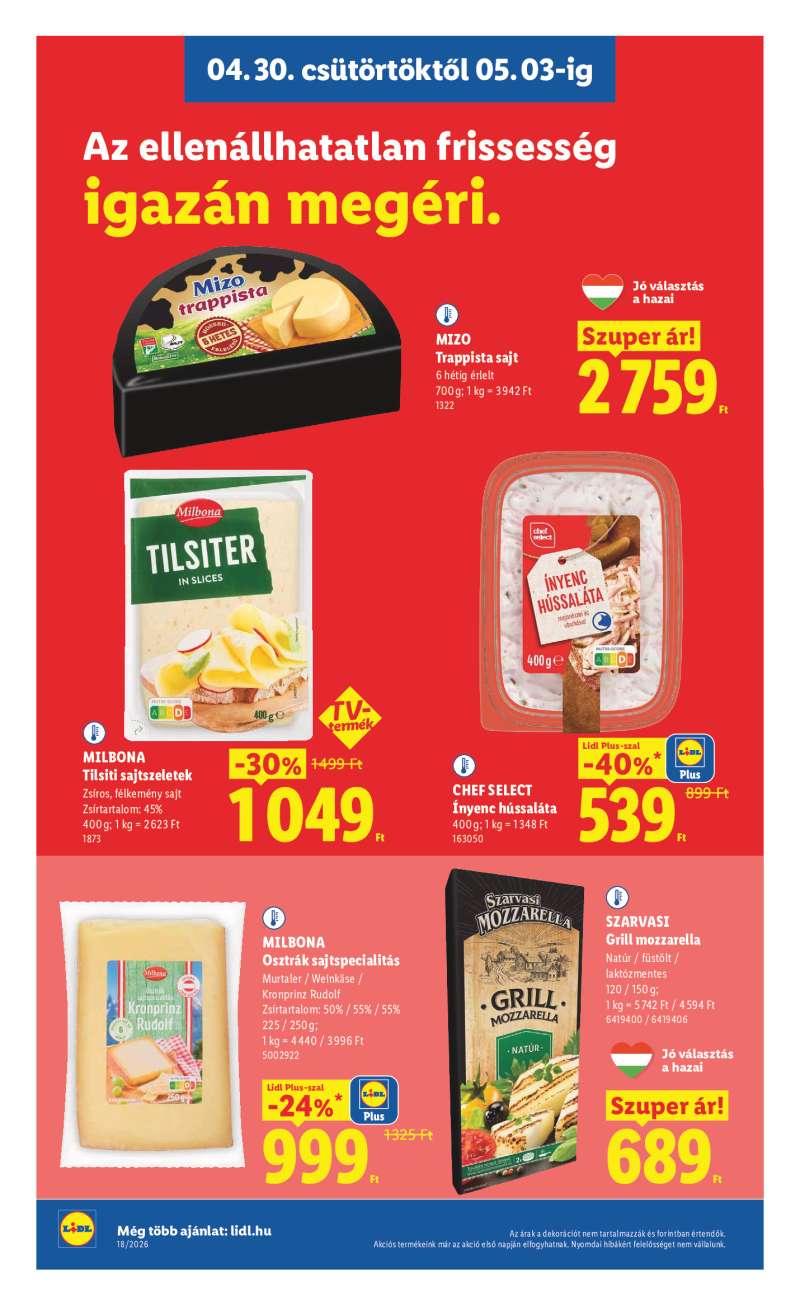 Lidl Érvényes 04.30-tól 8 oldal