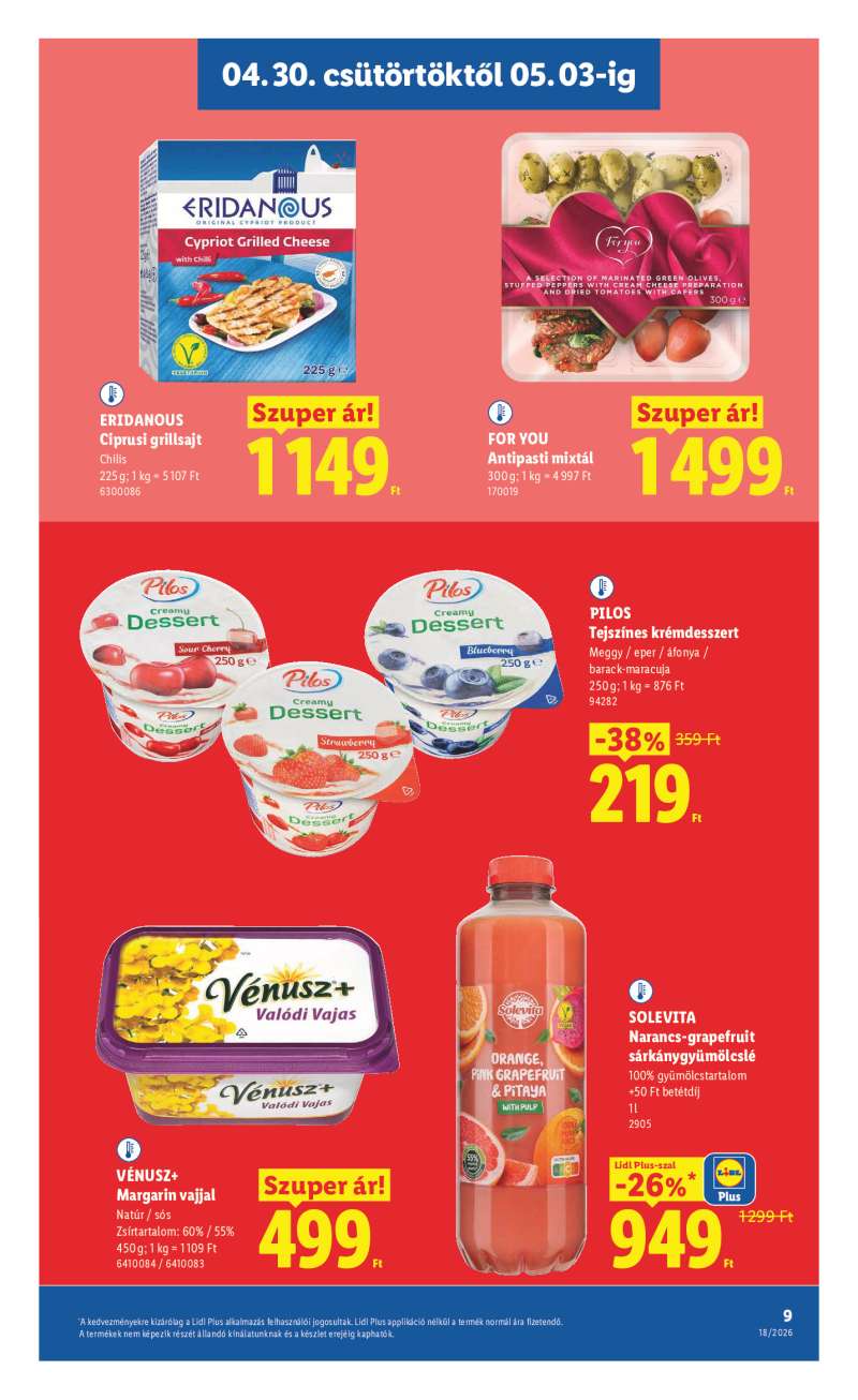 Lidl Érvényes 04.30-tól 9 oldal