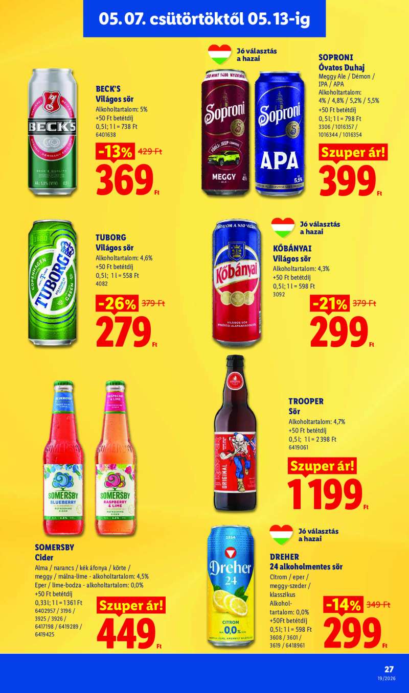 Lidl Érvényes 05.07-től 27 oldal