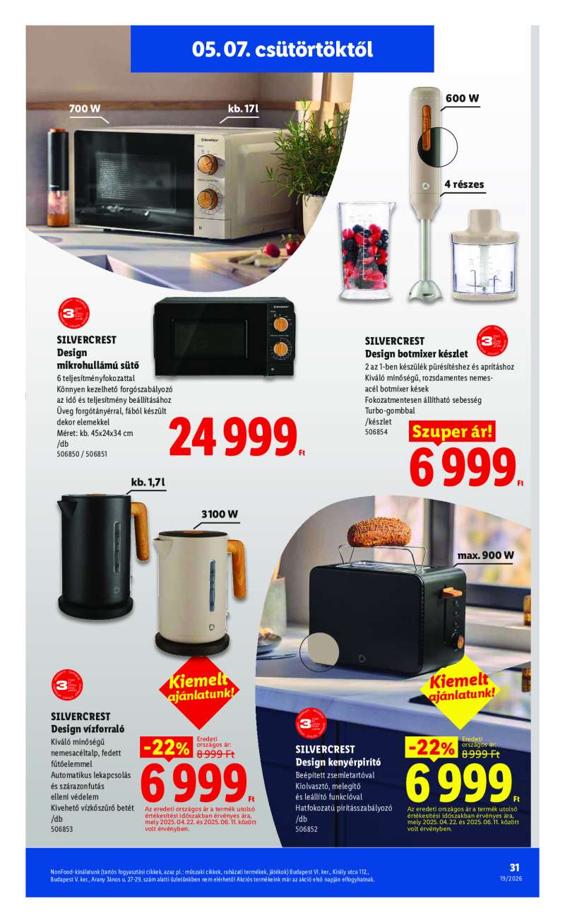 Lidl Érvényes 05.07-től 31 oldal