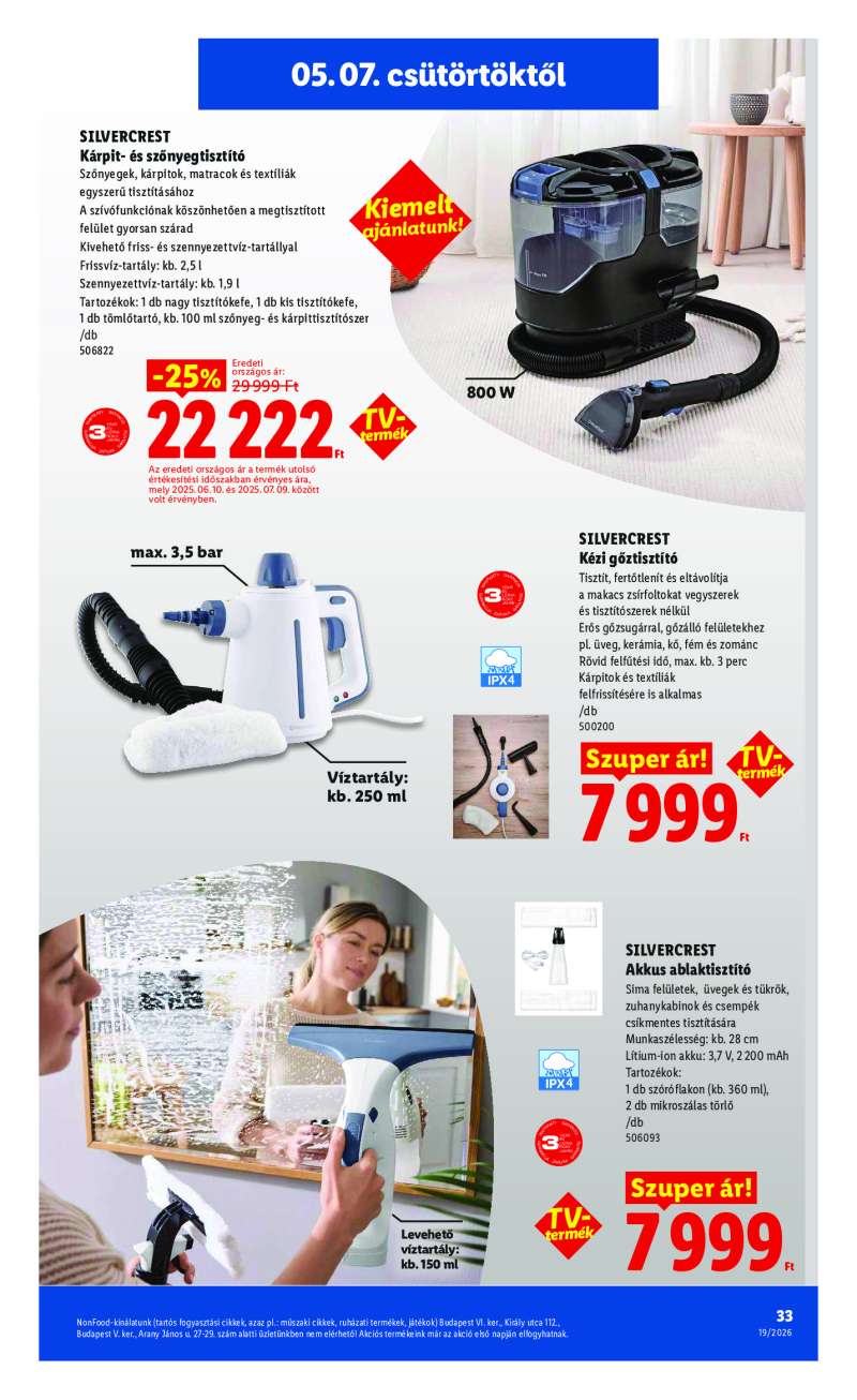 Lidl Érvényes 05.07-től 33 oldal