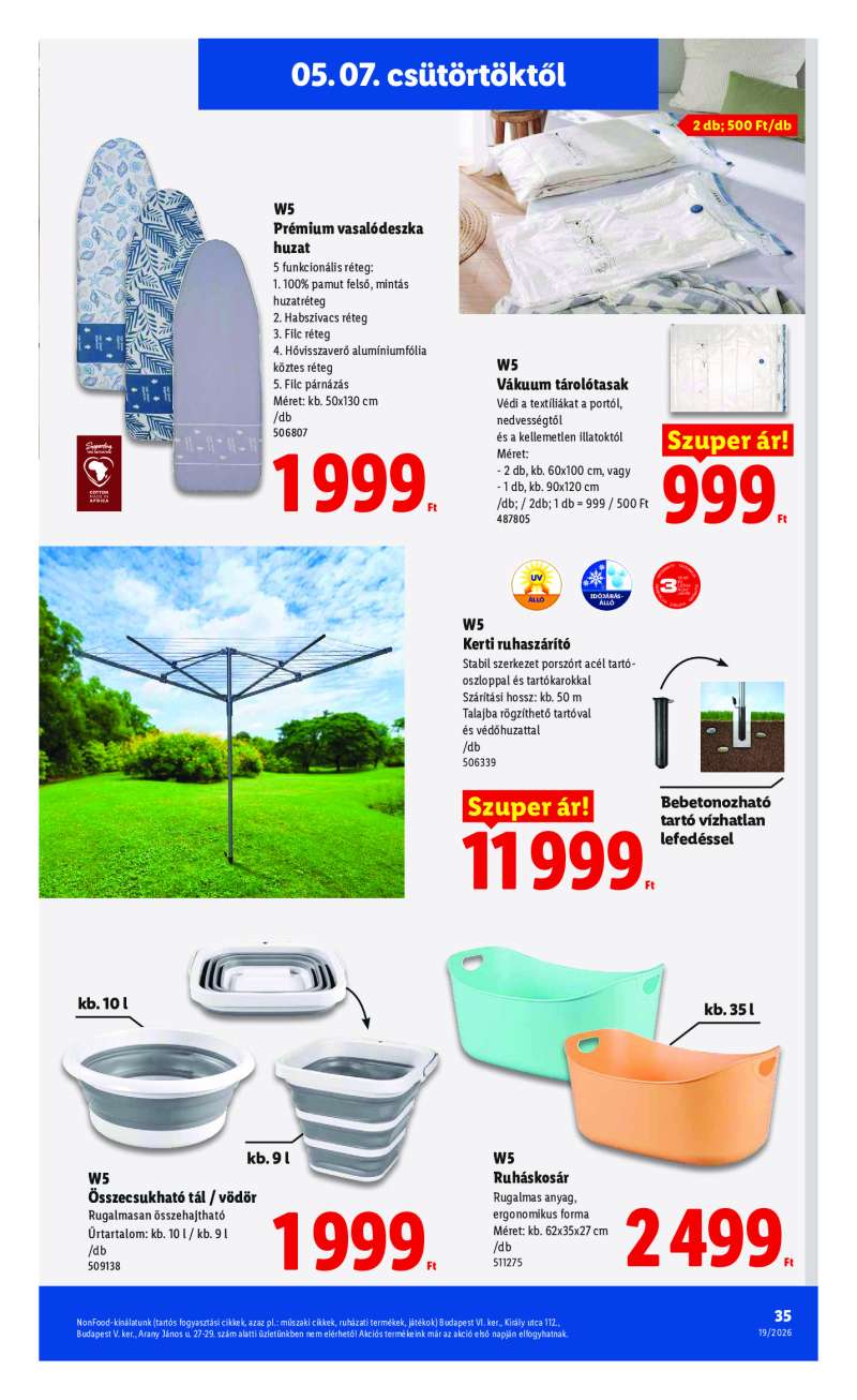 Lidl Érvényes 05.07-től 35 oldal