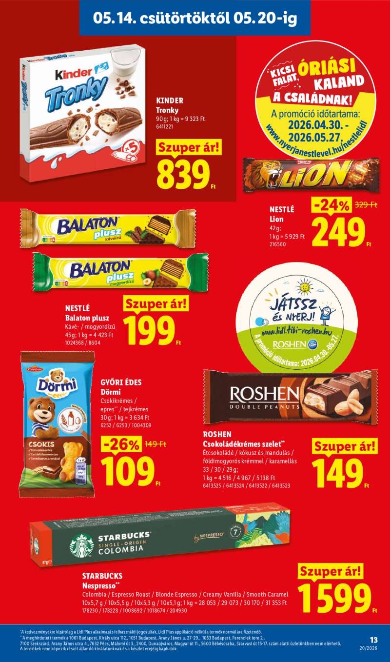 Lidl Érvényes 05.14-től 13 oldal
