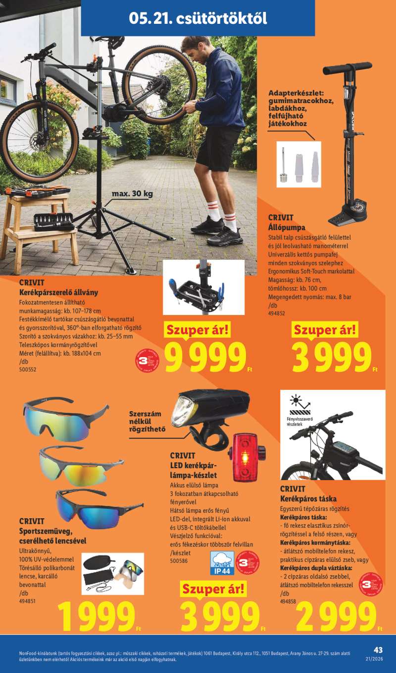 Lidl Érvényes 05.21-től 43 oldal