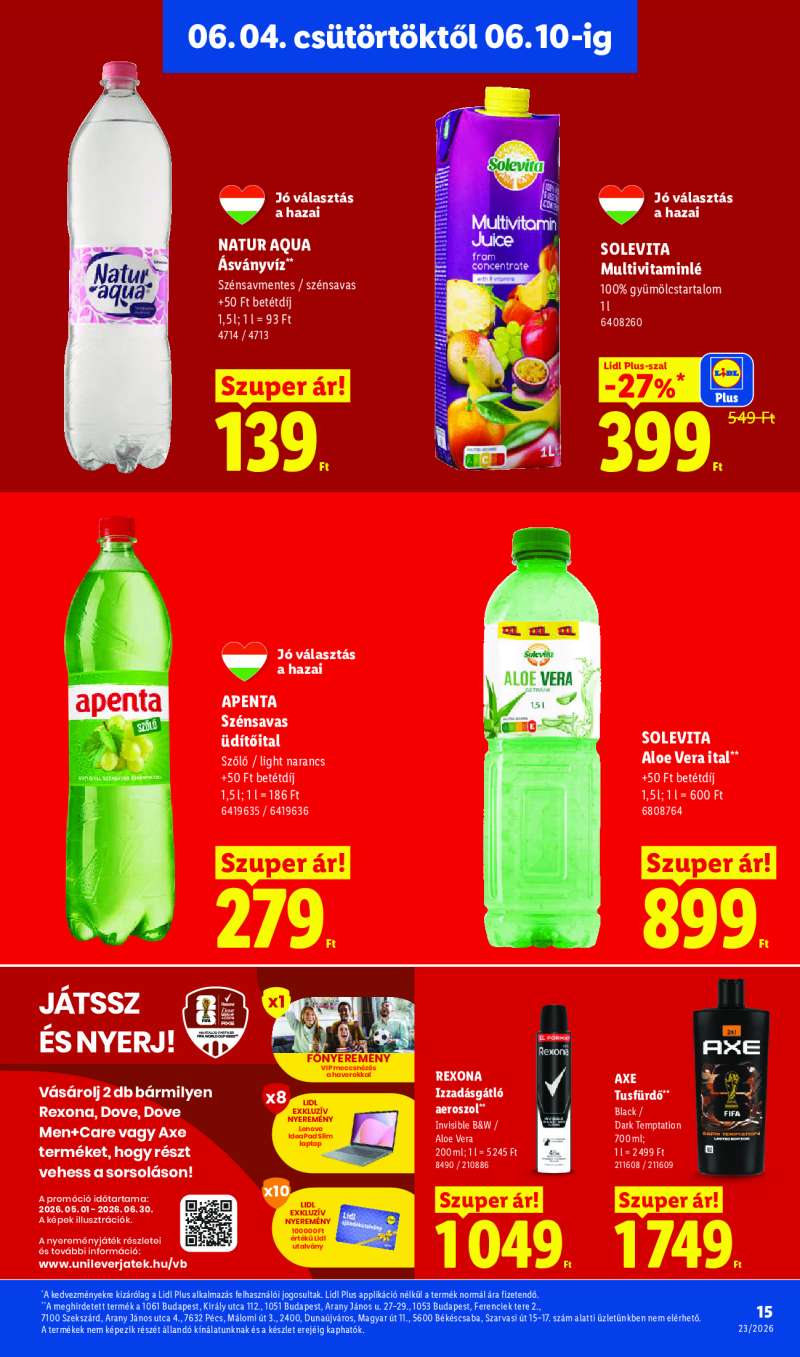 Lidl Érvényes 06.04-től 15 oldal