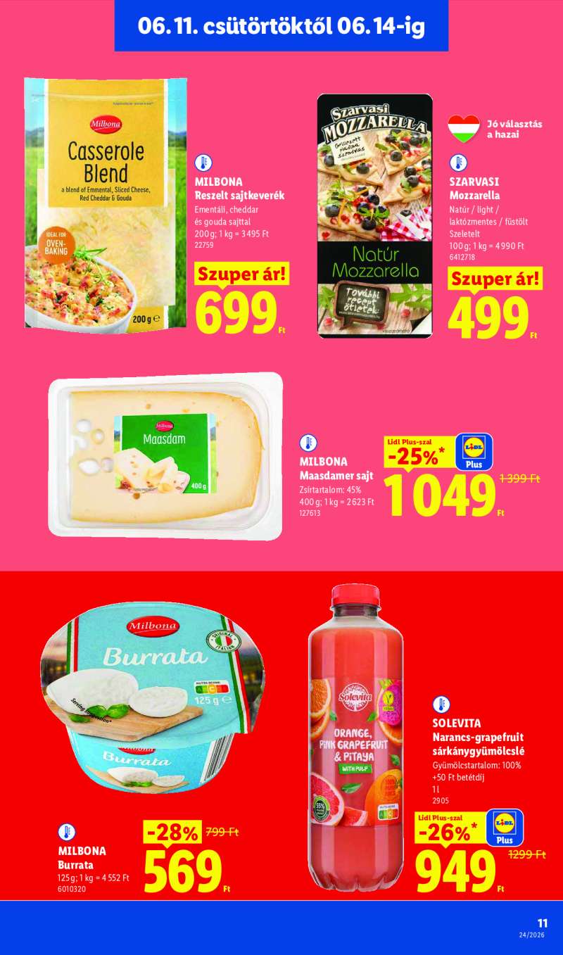 Lidl Érvényes 06.11-től 11 oldal
