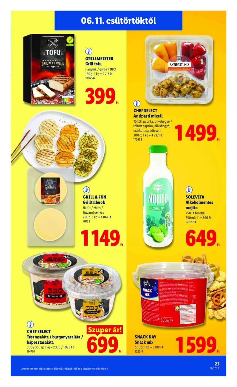 Lidl Érvényes 06.11-től 23 oldal