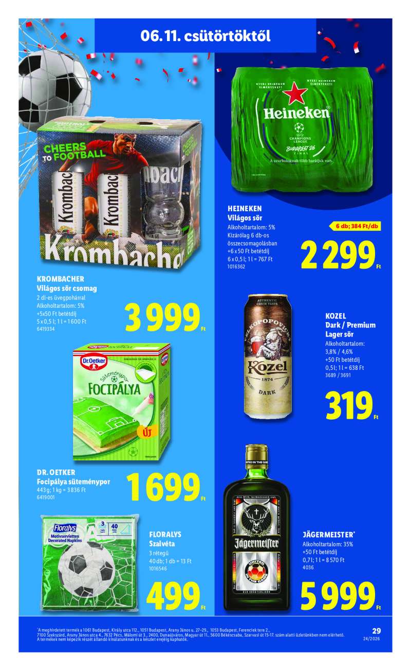 Lidl Érvényes 06.11-től 29 oldal