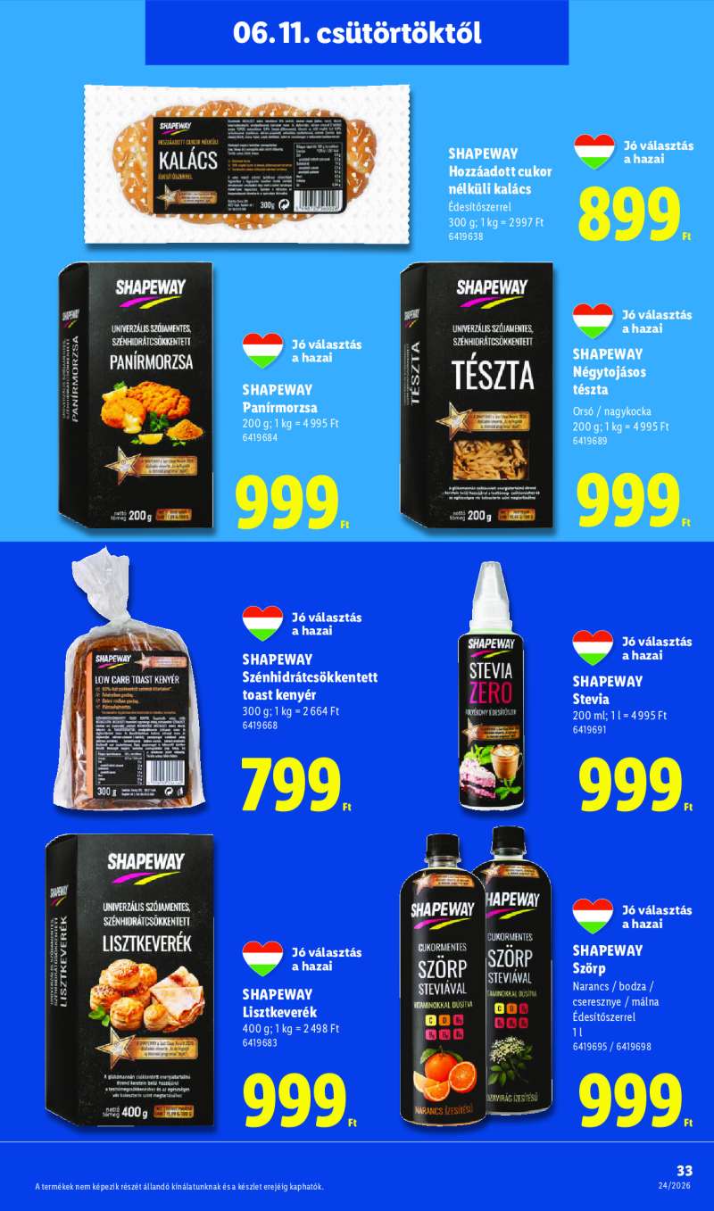 Lidl Érvényes 06.11-től 33 oldal