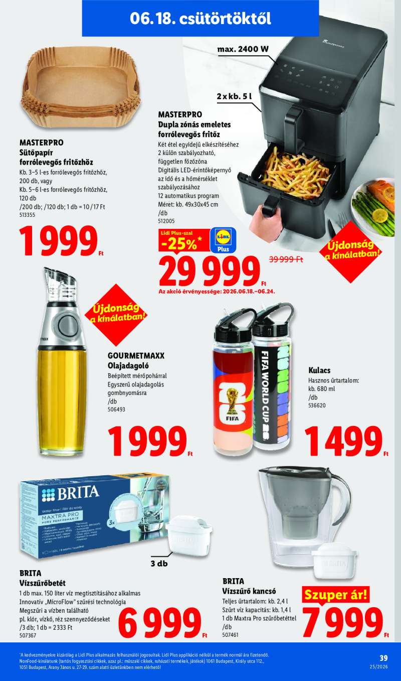 Lidl Érvényes 06.18-tól 39 oldal