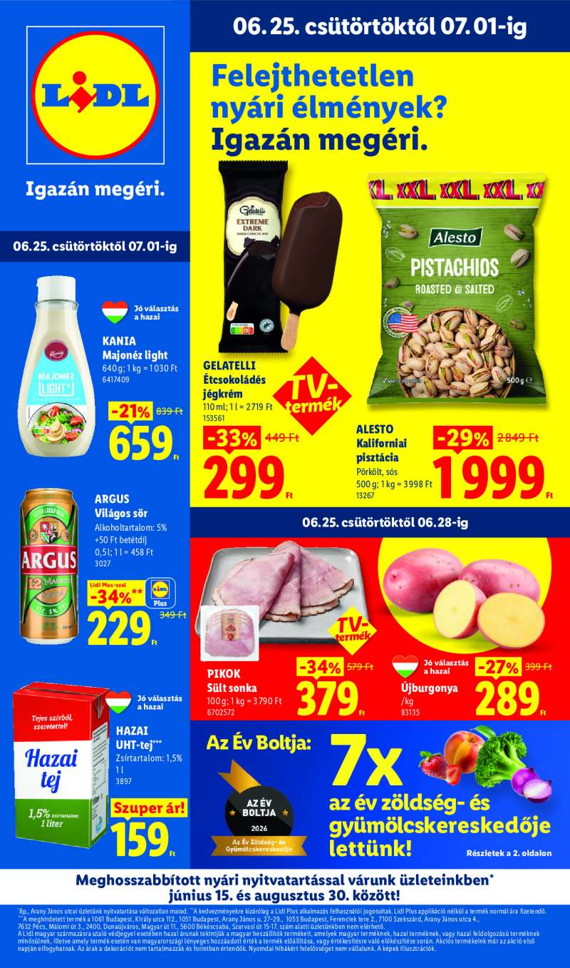 Lidl Érvényes 06.25-től 1 oldal
