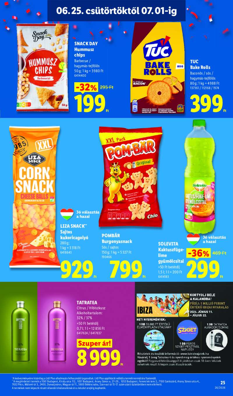Lidl Érvényes 06.25-től 25 oldal