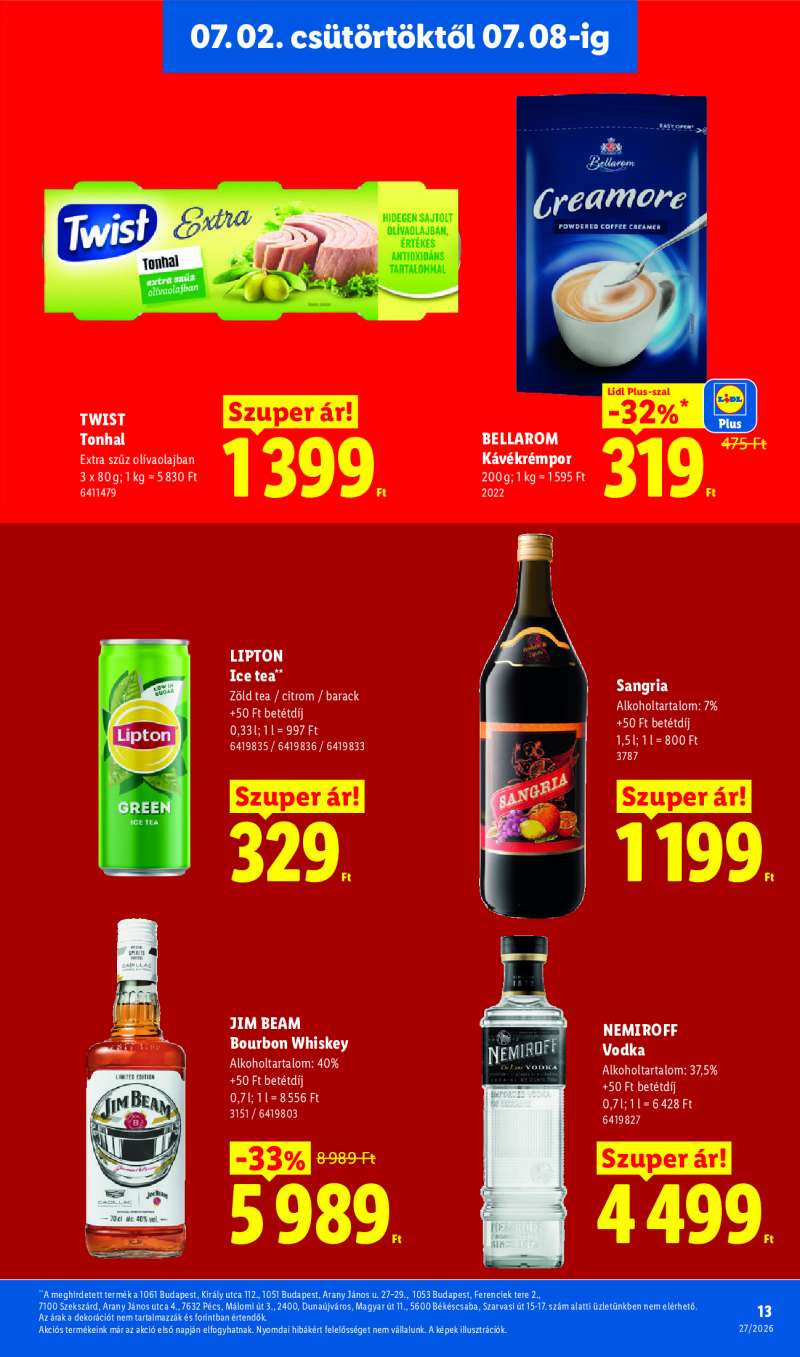 Lidl Érvényes 07.02-től 13 oldal