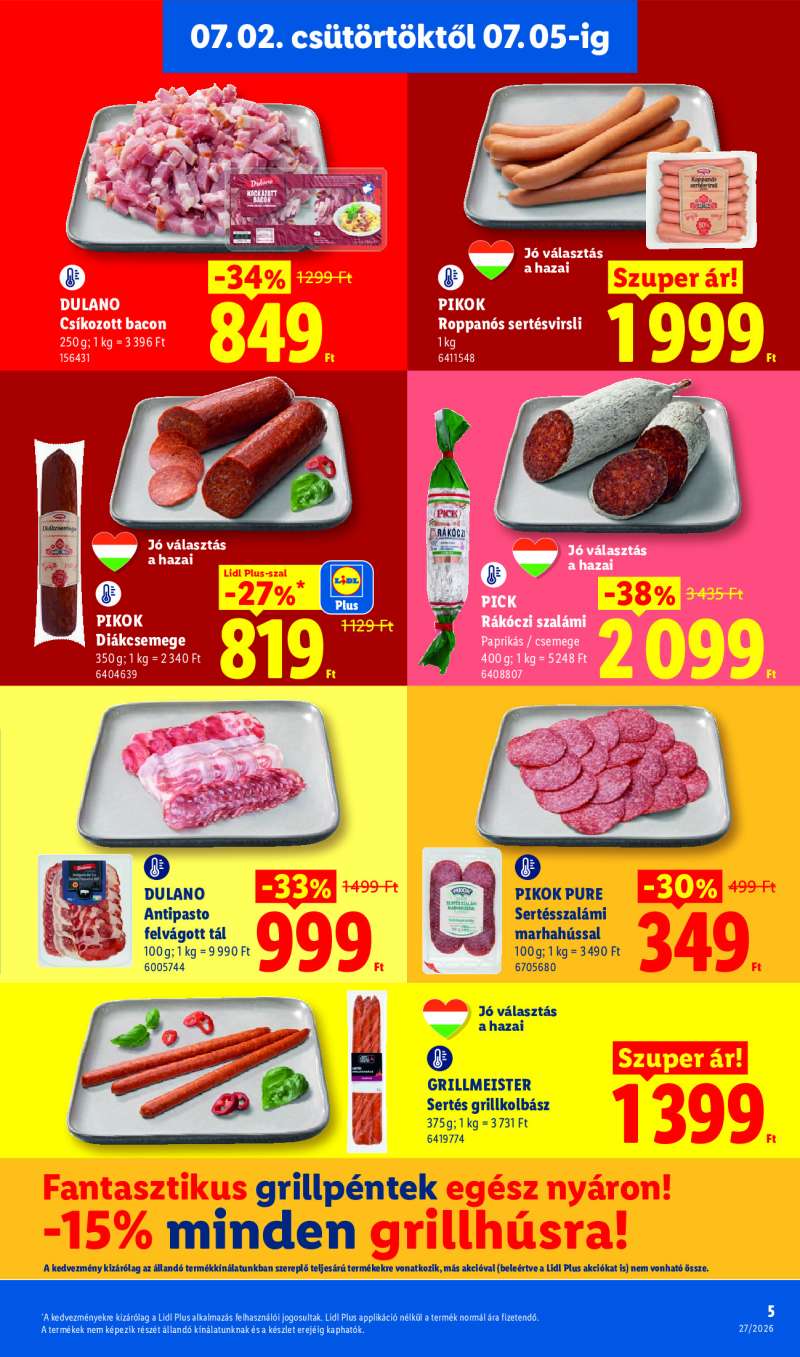 Lidl Érvényes 07.02-től 5 oldal