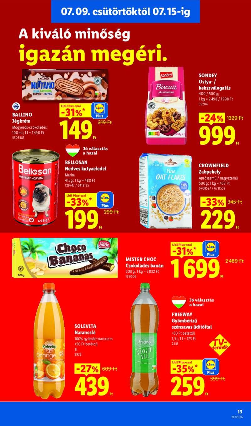 Lidl Érvényes 07.09-től 13 oldal