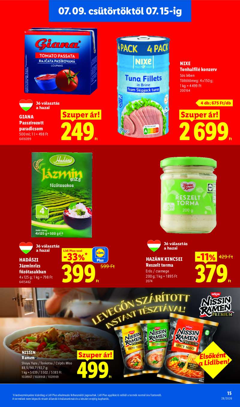 Lidl Érvényes 07.09-től 15 oldal