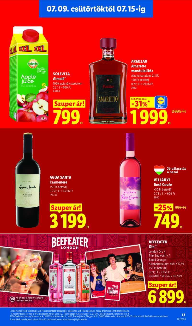 Lidl Érvényes 07.09-től 17 oldal