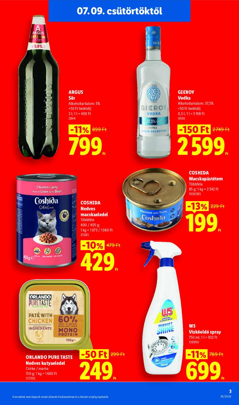 Lidl Érvényes 07.09-től 3 oldal