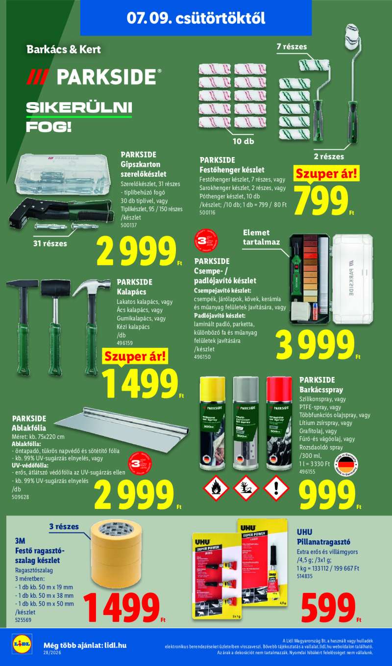 Lidl Érvényes 07.09-től 30 oldal