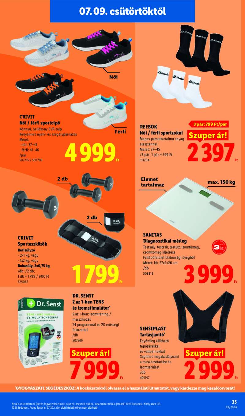 Lidl Érvényes 07.09-től 35 oldal
