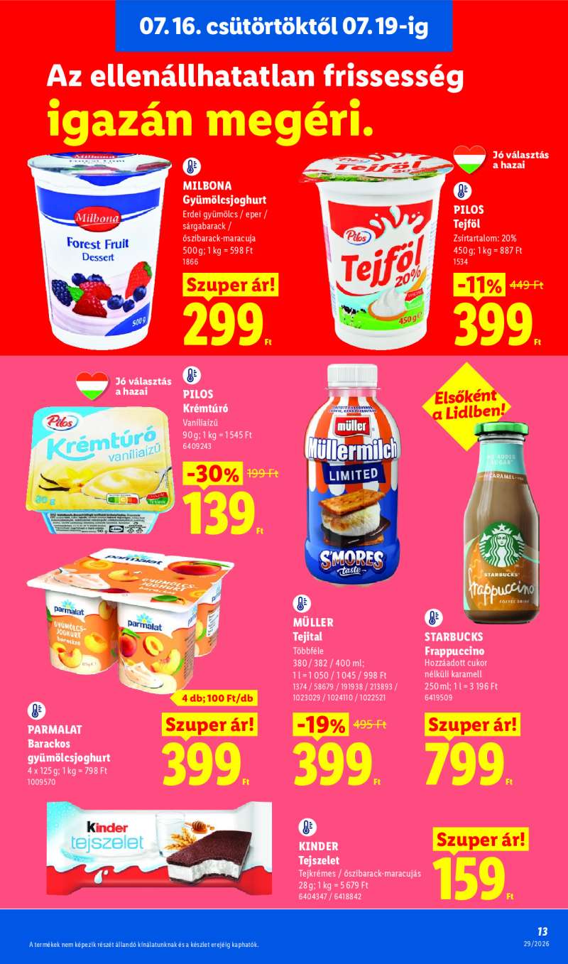 Lidl Érvényes 07.16-tól 13 oldal