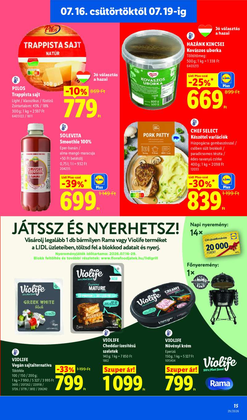 Lidl Érvényes 07.16-tól 15 oldal
