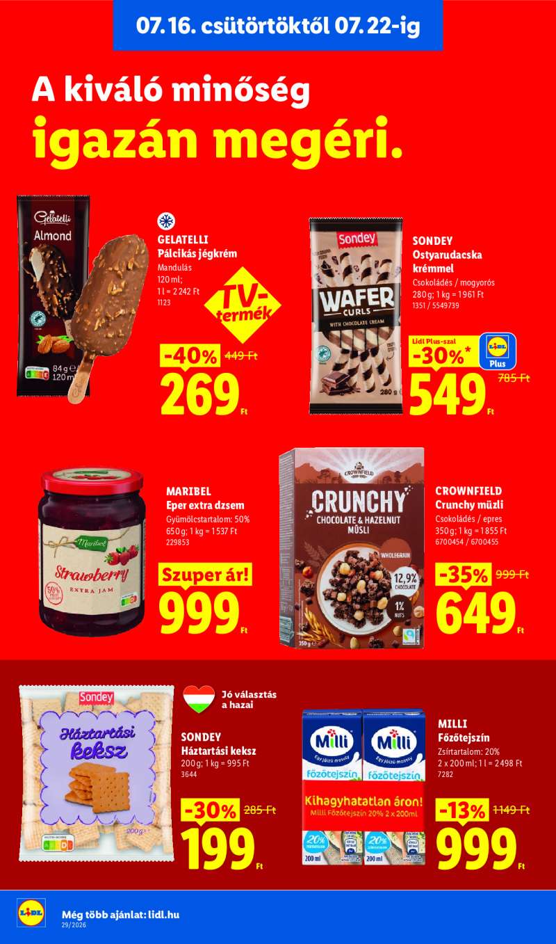 Lidl Érvényes 07.16-tól 16 oldal