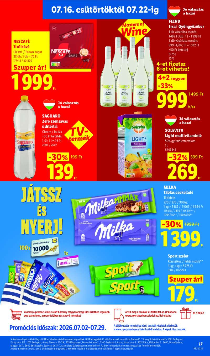 Lidl Érvényes 07.16-tól 17 oldal