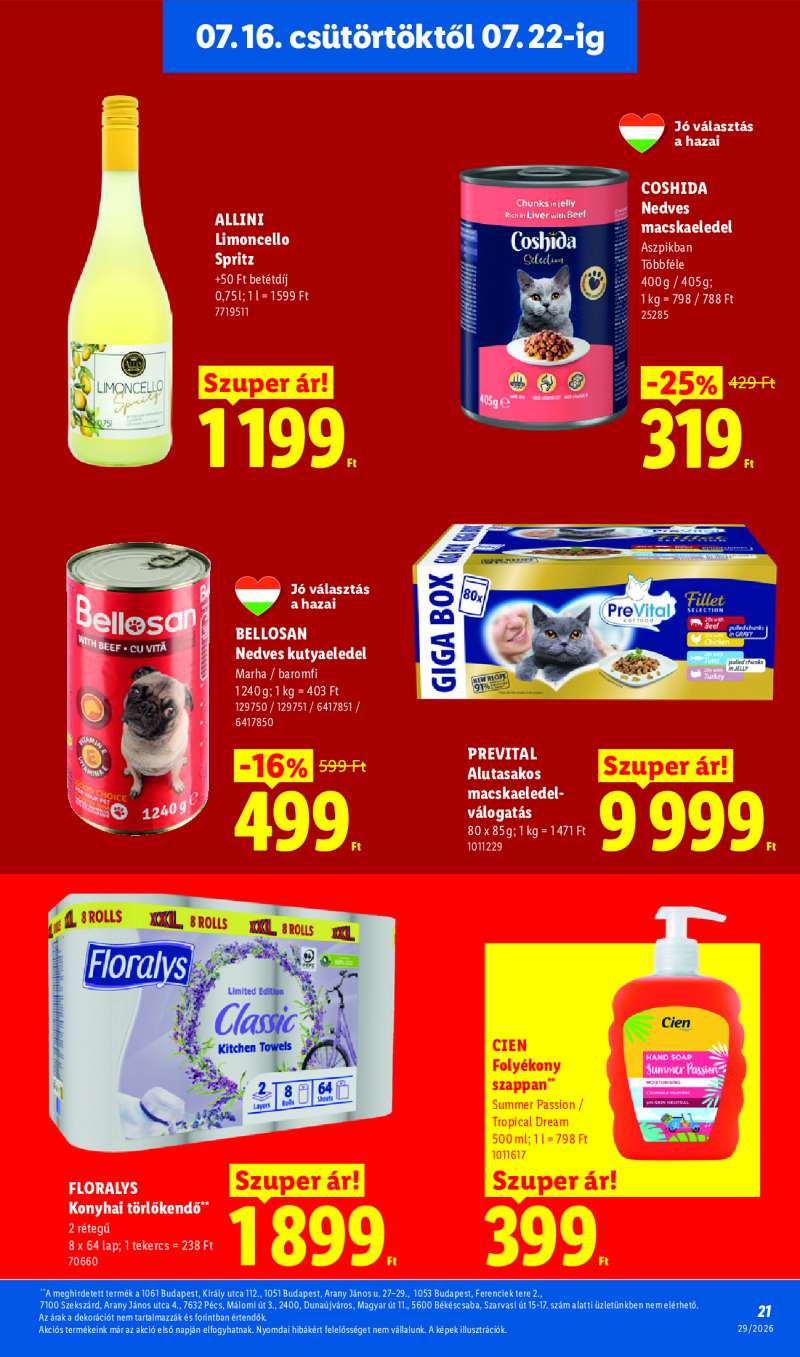 Lidl Érvényes 07.16-tól 21 oldal