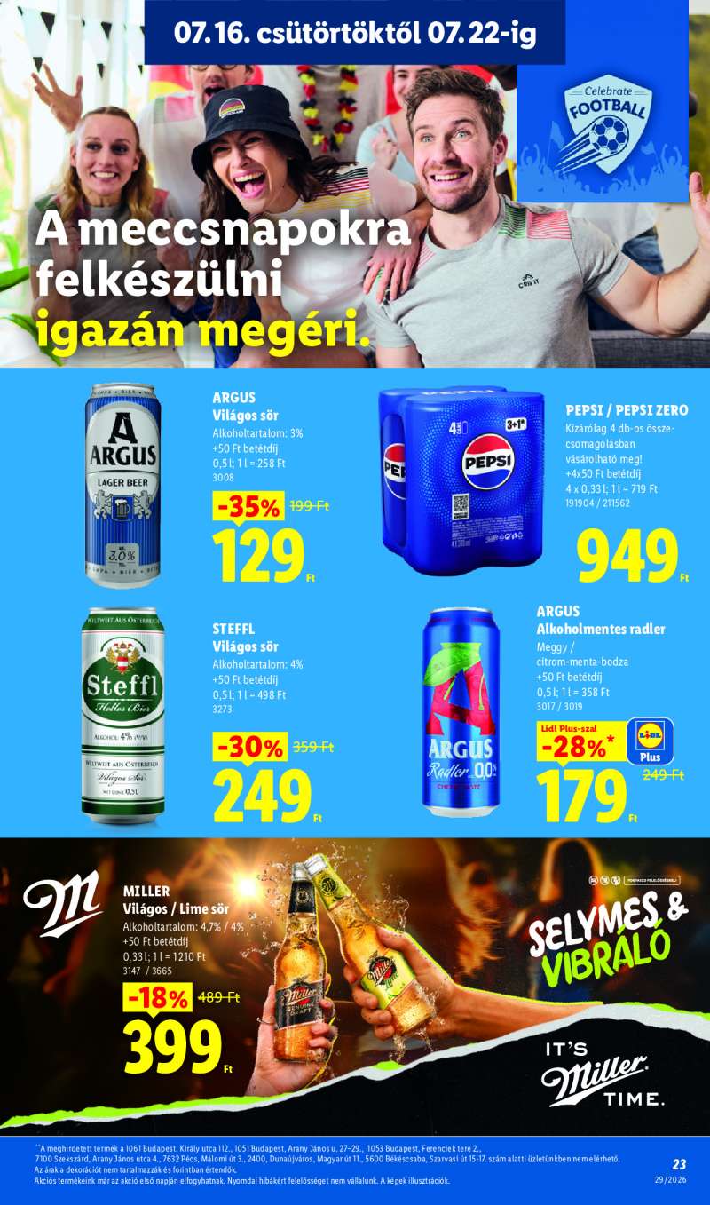 Lidl Érvényes 07.16-tól 23 oldal