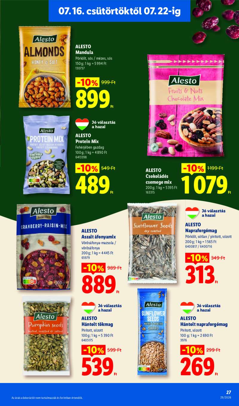 Lidl Érvényes 07.16-tól 27 oldal