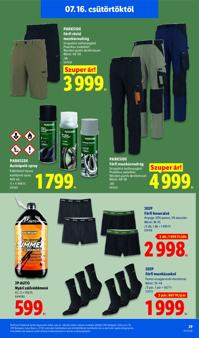 Lidl Érvényes 07.16-tól 39 oldal