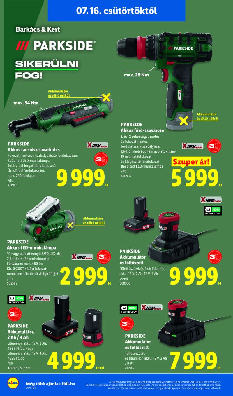 Lidl Érvényes 07.16-tól 42 oldal