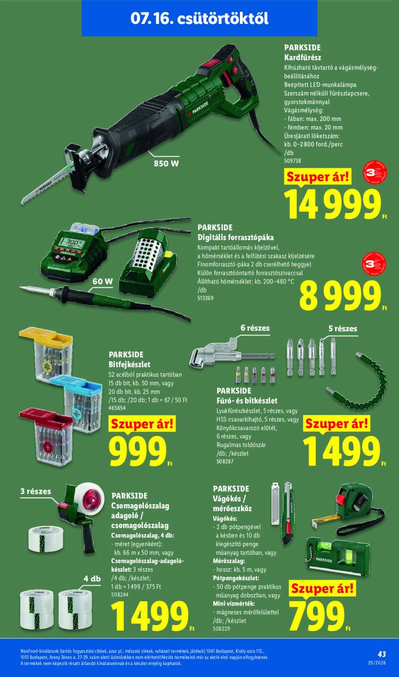 Lidl Érvényes 07.16-tól 43 oldal