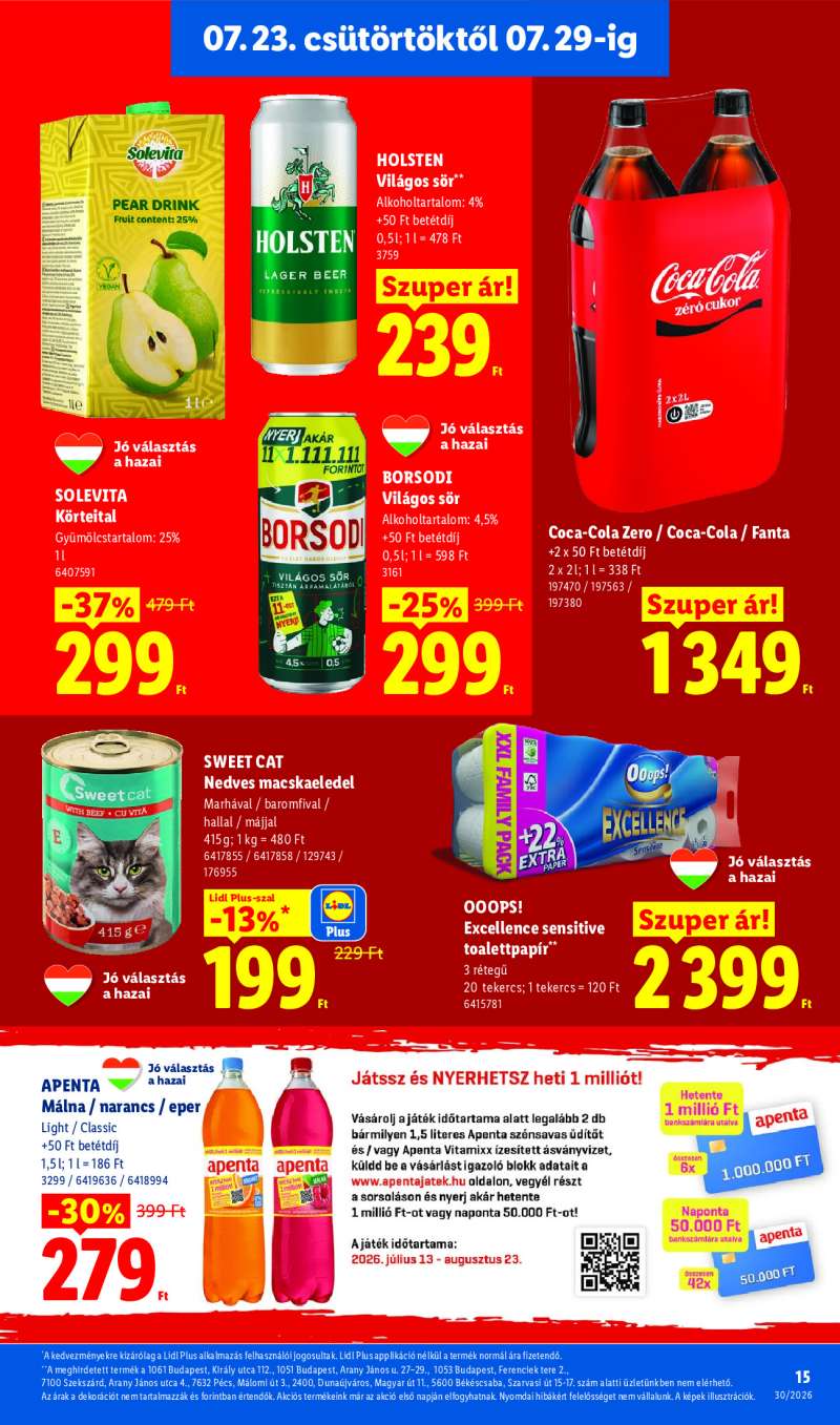 Lidl Érvényes 07.23-tól 15 oldal