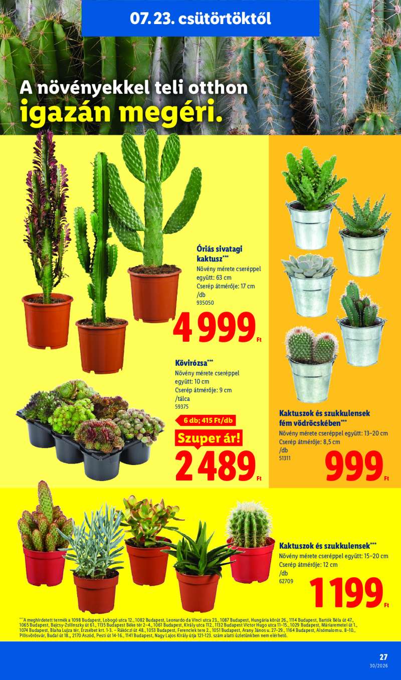 Lidl Érvényes 07.23-tól 27 oldal