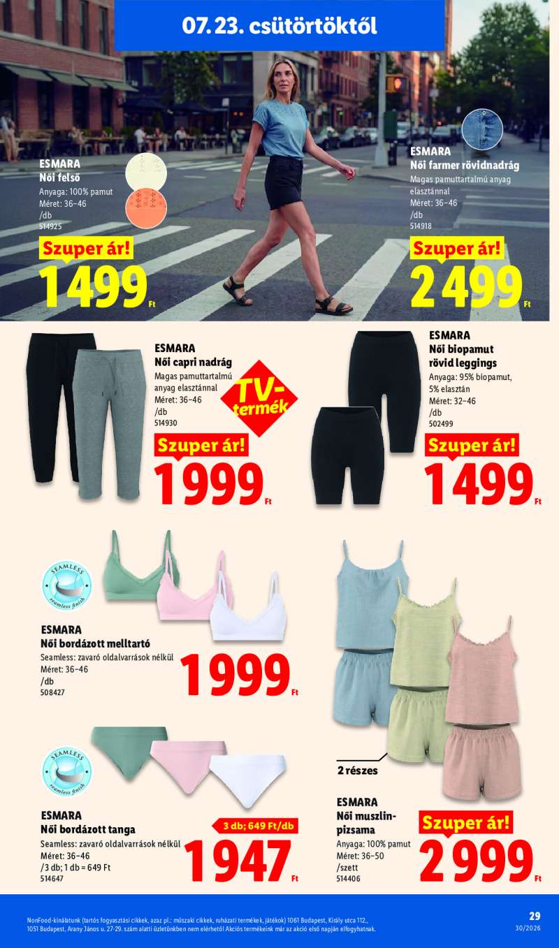 Lidl Érvényes 07.23-tól 29 oldal