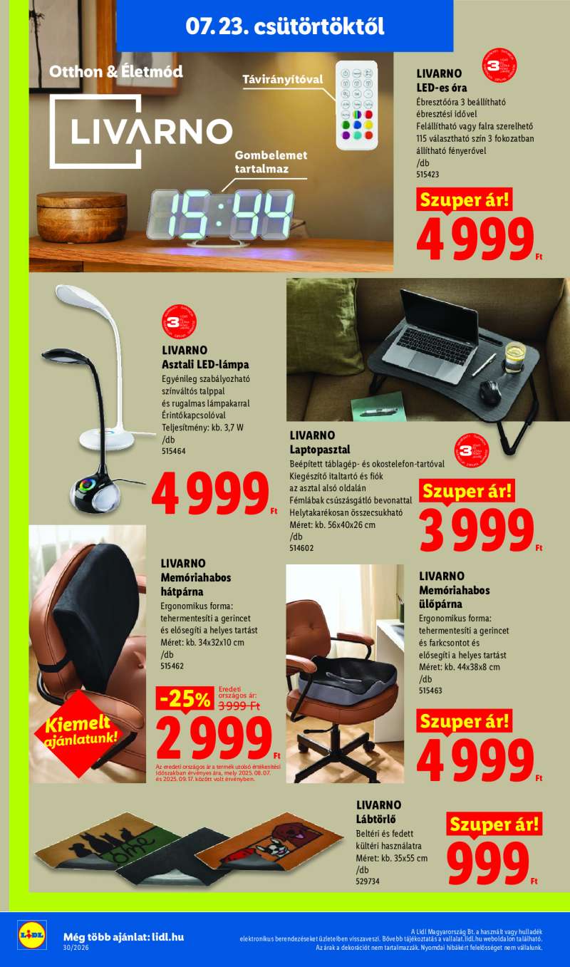 Lidl Érvényes 07.23-tól 32 oldal
